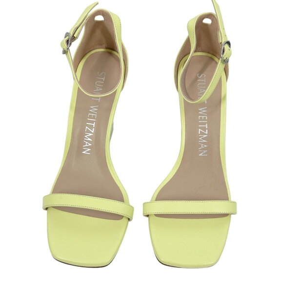 NWOB Stuart Weitzman Nudistlucite Wedge Heeled Sandals - Picture 2 of 6